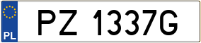 Trailer License Plate